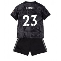 Arsenal Albert Sambi Lokonga #23 Udebanesæt Børn 2022-23 Kortærmet (+ Korte bukser)